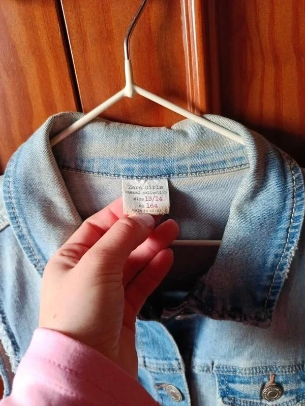 Fringed Denim Vest Zara Girls Size 13-14 years – photo 5